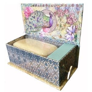 Punch Studio Bella Peacock Swan Lake Music Box w/Green Tea Scented Soap (99415)